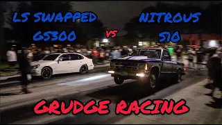 TURBO LS COROLLA VS NITROUS MUSTANG | TWIN TURBO LS S10 VS TURBO LS MUSTANG + MORE | GRUDGE RACING