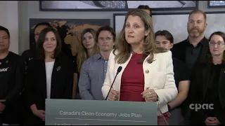 Deputy PM Chrystia Freeland on Canada Growth Fund investment, CPP meeting, Bank of Canada rate