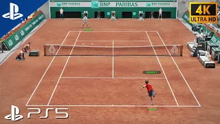 TopSpin 2K25 | MEDVEDEV vs. ALCARAZ (French Open) - PS5 [4K 60FPS] Gameplay