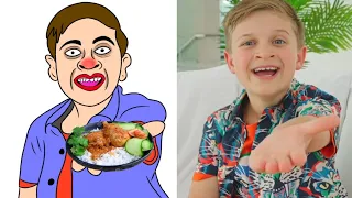 Diana Roma and Oliver Spend the Day with Grandparents Funny Drawing Meme Part 3 | Diana and Roma