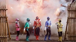 Power Ranger Samurai: El choque de los rangers rojos | Batalla - Ranger rojo modo tiburon