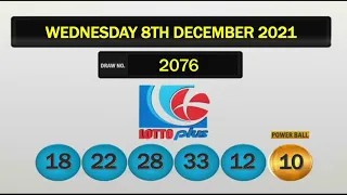 NLCB Lotto Plus   Wednesday 8th December 2021