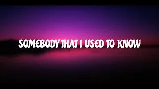 Gotye -Somebody That I Used To Know feat. Kimbra Lyrics