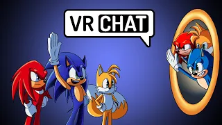 TEAM SONIC MEETS TEAM MOVIE SONIC IN VR CHAT