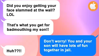 [Apple] My mom slams my face into the wall and kicks me out, then begs me to save her son