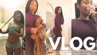 WEEKLY VLOG: MY 3C, 4A, 4B, 4C Hair Routine, Outfits & Pictures , COOKING UP a storm & Sipping