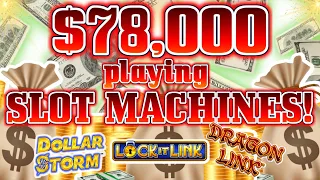 OVER $78,000 Playing HIGH LIMIT SLOT MACHINES 🎆 Top 10 BIGGEST JULY JACKPOTS!