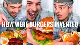 It's just for fun, but seems logical, right?🤣♥️🍔 |How were BURGERS invented| CHEFKOUDY