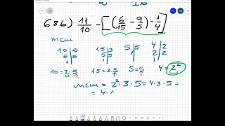 Operaciones combinadas con fracciones (mcm)