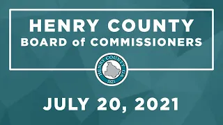 Board of Commissioners Regular meeting July 20, 2021