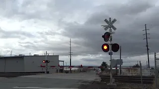 National Ave Railroad Crossing #1 in Helena, Montana.