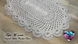 Tapis relief au crochet 2/2 #LidiaCrochetTricot #✅#CROCHET #crochetlovers #knit #tutocrochet