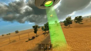 Cow abducted by UFO!!! (Liftoff Easteregg)