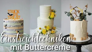 👏🏼Torte einstreichen mit verschiedenen Buttercreme Techniken