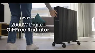 Pro Breeze 2000W Digital Oil Free Radiator
