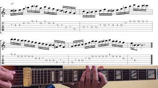 C7 Jazz Exercise - Pat Martino, George Benson Style