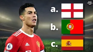 GUESS THE COUNTRY OF EACH PLAYER I Brain Football Quiz #20