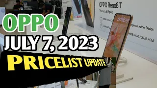 OPPO PRICES UPDATE Reno8T5G,8T,ONEPLUS,A77s,A57,A16k,A17,Encobuds,Pad Air
