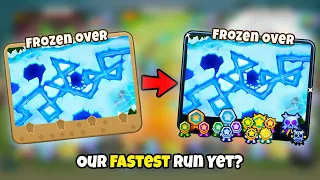 How Fast Can You Black Border Frozen Over in BTD6?