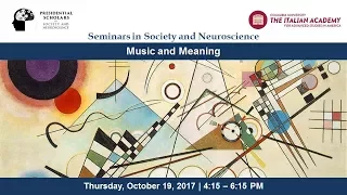 Music and Meaning - Aniruddh D. Patel