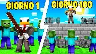 100 GIORNI IN UN'APOCALISSE ZOMBIE SU MINECRAFT