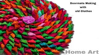 Doormate Making At Home/Paydan Banane ka tarika/best Idea from fabric old clothes reuse idea