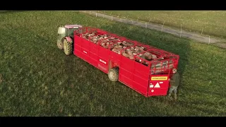 Livestock trailer for sheep. Livestock trailer with a double bottom for larger sheep capacity.