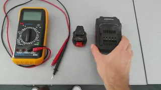 How to Use Multimeter and Measure the Voltage of Power Tool Lithium  Batteries