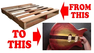 I MADE A PRS OUT OF A PALLET! TRIBUTE! Carving The Tops! 2 STAIN JOBS! Building Guitars! UPS SUCKS!