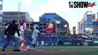 Los Angeles Dodgers Vs Washington Nationals! - MLB The Show 24 (PS5) 4K HDR