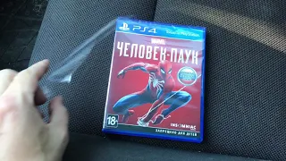 PS4 Marvel Человек-паук 2018 - распаковка