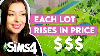 Building Newcrest But Each Lot INCREASES IN PRICE in The Sims 4 // Sims 4 Build Challenge