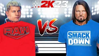 WWE 2K23 TEAM SMACKDOWN VS. TEAM RAW 4 ON 4 ELIMINATION TAG TEAM SURVIVOR SERIES MATCH!