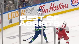 Top Canucks Assists from the 2023.24 Season