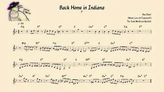 Ron Stout's trumpet solo transcription - Black Home in Indiana (C instruments key)