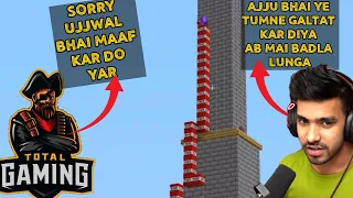 Total gaming vs Ujjwal Gamerz  In Herobrine SMP || UJJWAL TAKES REVENGE 🔥