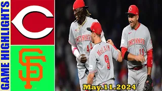 Reds vs. Giants  GAME HIGHLIGHTS  (05/11/24) |  MLB Season  2024