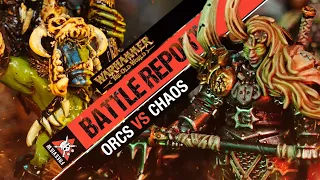 *NEW* Orc & Goblin Tribes vs Warriors of Chaos | Warhammer The Old World Battle Report