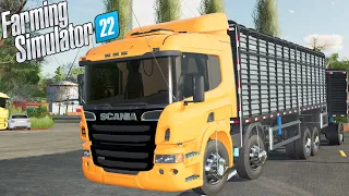 ALUGAMOS UMA SCANIA P410 BOIADEIRA | Os Guri | Farming Simulator 22 - EP 11