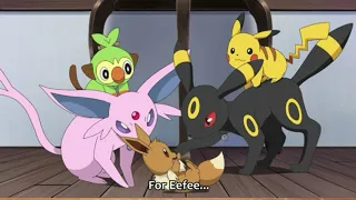 Eevee cute moments! || pokemon journeys ep 79.