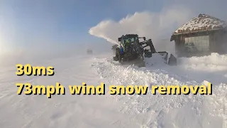 Snow removal in a violent storm (2021)