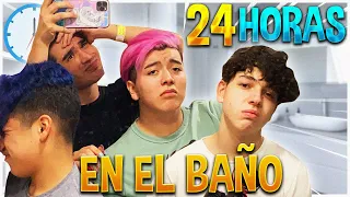 NOS ENCERRAMOS 24 HORAS EN UN BAÑO 🤯😳