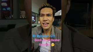 Mr. Malcolm's List | Quick Out of Theater thoughts 🤔