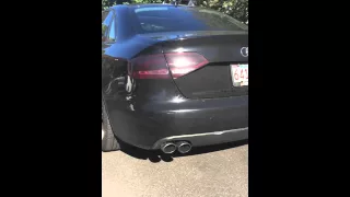 B8 A4 Stage II Borla Exhaust - Warm Start and Rev