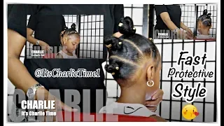 Fast & Easy Bantu Knots {KIDS }