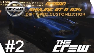 The Crew - Nissan Skyline GT-R R34 (Dirt Spec) Customization