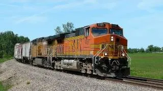 BNSF 4187 East at the Curve at Ancona, Illinois on 6-1-2011