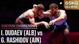 Gadzhimurad RASHIDOV (AIN) vs. Islam DUDAEV (ALB) | 2024 European Championships | 65kg Gold Medal