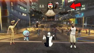 Shinchan Franklin & Doraemon Tries To Stop Serbian Dancing Lady Controlling Los Santos|Mr SASI|