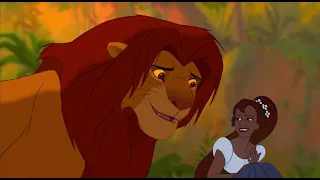 Simba comforts Thumbelina